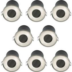 First Choice lighting Bathroom Downlights Silver Ceiling Flush Light ∅ 8.7cm