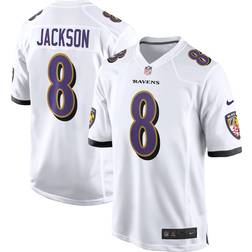 Nike Lamar Jackson Baltimore Ravens White Game Jersey