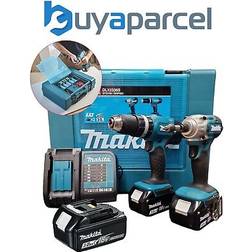 Makita 18V DLX2336SF3 Twin Kit DHP453 Hammer Drill + DTD156 Impact Driver 3x3Ah