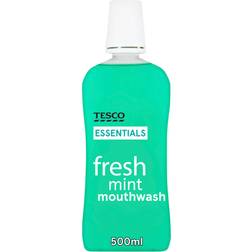 Tesco Essentials Freshmint Mouthwash 500Ml