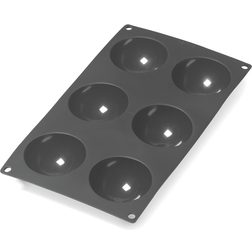 Lekue Lékué Silicone Mold Half-Sphere 6 Pcs Black Chocolate Mould