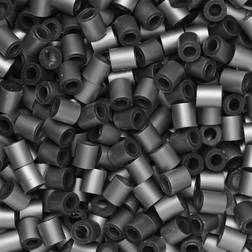 Panduro Rörpärlor Midi 1000 st Silver med Metallicskimmer Ø5 mm