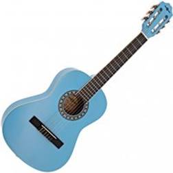 Gear4music Junior 1/2 Klassisk Gitarr Blå
