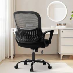 Sweetcrispy Managerial Executive Black Kontorsstol 105.4cm