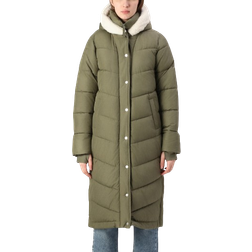 Hollister Women's Longline Puffer Parka - Dusty Olive