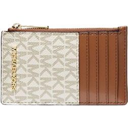 Michael Kors Medium Logo Card Case - Vanilla