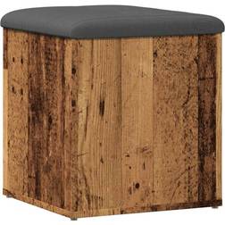 vidaXL Old Wood 42 x 42 x 45 cm Storage Bench