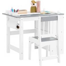 SoBuy KMB60-HG Ensemble Table et Chaise Set de 2 Pièces