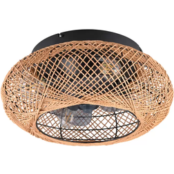 Reality Leuchten Lillesand With Light Brown Takplafond ∅ 50cm