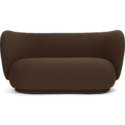 ferm LIVING Rico Grain Chocolate Sofa 148cm 2 personers