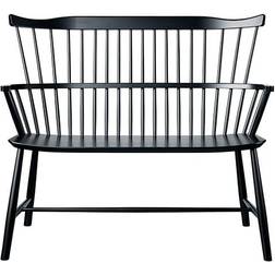 FDB Møbler Børge Mogensen J52D Black Settee Bench 106.5x90.1cm