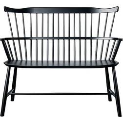 FDB Møbler Børge Mogensen J52D Black Sittbänk 106.5x90.1cm