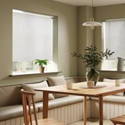 Dunelm Semi Sheer Luxe Stripe Roller Blind - White