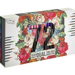Craft Sensations Fineliners Brush Pens 72pcs