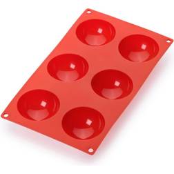 Lekue Lékué Silicone Mold Half-Sphere 6 Pcs Red Chocolate Mould