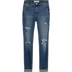 Hollister High Rise Ripped Super Skinny Jeans - Medium Ripped