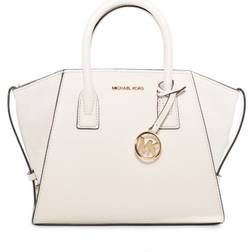 Michael Kors Avril Small Pebbled Leather Satchel - Lt Cream