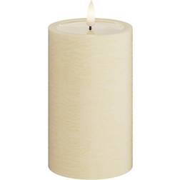Deluxe Homeart Bloklys Creme Unique 12.5 cm LED-lys