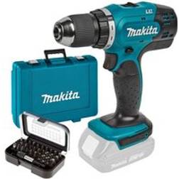 Makita DDF453Z 18V LXT Cordless Drill Driver 13mm 2 Speed Compact Case Bit Set