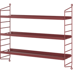 String Pocket Hylla Metall Oxtorgsröd SPM5015-93-93 Hyllsystem 60x50cm