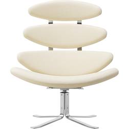Fredericia Furniture Corona Chair 5000 Brushed Steel W88 x D82 x H97 x 42 cm Loungestol