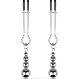Bedroom Fantasies Nipple and Clitoris Clamps Silver