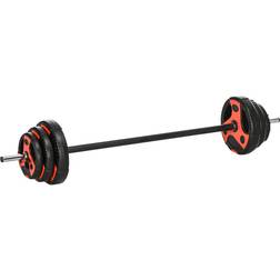 Sportnow Adjustable Barbell Weight Set 20kg 27 x 27 x 140 cm