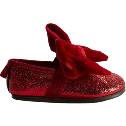 H&M Baby Velvet Bow Ballerina - Red (1264691001)