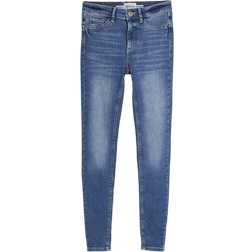 River Island Mid Rise Molly Bum Sculpt Skinny Jeans - Blue