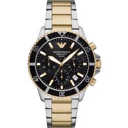 Emporio Armani Analog Kvartsur Med Rostfritt Stål Armband AR11680