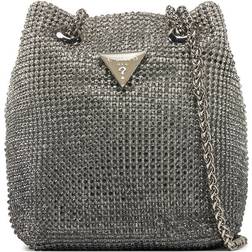 Guess Zalina Ombre Rhinestone Pouch - Silver