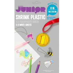 Panduro Shrink Plastic White Transparent A5 10 sheets