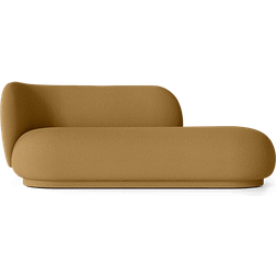 ferm LIVING Rico Divan Left Wool Bouclé Sugar Kelp Sofa 203cm 2 personers