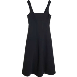 River Island Tailored Seamed Midi Dress - Black