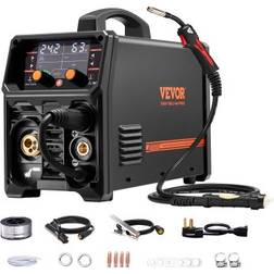 VEVOR Pro MIG Welder 250A Pluse Mig Welding Machine 5-in-1 Synergic Welder Machine