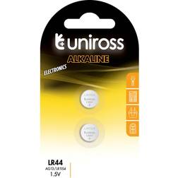 Uniross LR1154 AG13 160mAh Alkaline Batteries 2-pack