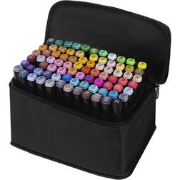 Iso Trade Dual Tip Permanent Sketch Markers 80-pack