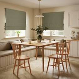 Dunelm Alayna Chenille Roman Blind - Soft Olive