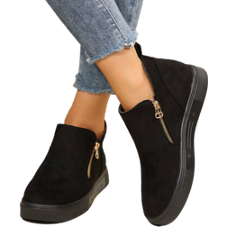 Shein Women Ankle Boots And Short Boots, Perfect With Black Dress Female Shoes Winter Boots Beige Boots Ladies Shoes Flat Shoes New Shoe Short Boot Women Shoe With Zipper