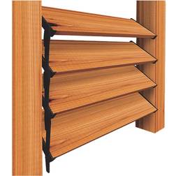 Nuvo Iron Louver Blinds & System Hardware Kit LSB48 Window Shutter