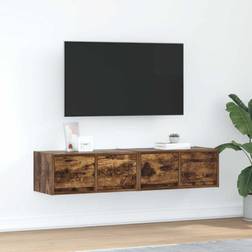 vidaXL TV-Bänkar 2 St Rökt 60 x 31 x 25,5 cm TV-bänk