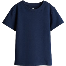 H&M Boy's Cotton T-shirt - Dark Blue (0611503071)