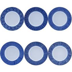 Newport Capri Azzurra Assietter Blå/Vit 22 cm Tallriksset