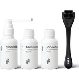 Sons Minoxidil 5% Hair Growth Treatment with Dermaroller 3 x 60ml