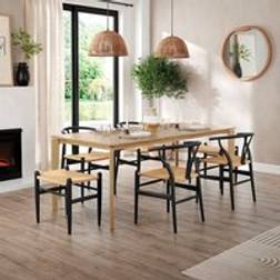 Dunelm Hudson 4-6 Seater Square Extendable Oak Dining Table