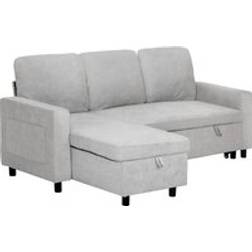Homcom Convertible L Shaped Bed with Storage Sofa