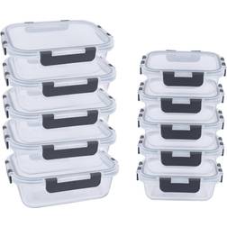 Alivio 10 Pc Storage Containers Pack of 10 Off White Food Container 10pcs