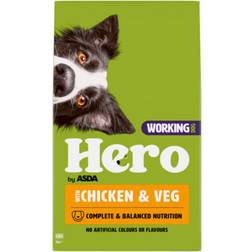 Asda Hero Chicken & Veg Dry Working Dog Food 17kg