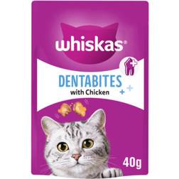 Whiskas Dentabites Adult Cat Treats with Chicken 40g