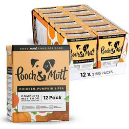 Pooch & Mutt Chicken Pumpkin Pea Pack of Complete Wet Dog Food 12x375g